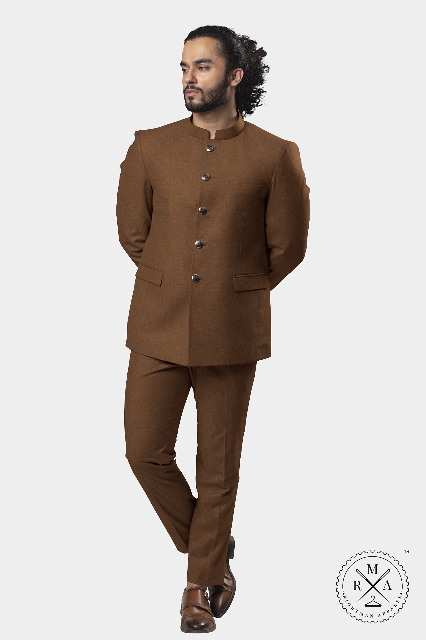 Brown Jodhpuri Suit SU196